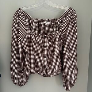 Madewell M Quartsleeve Croptop